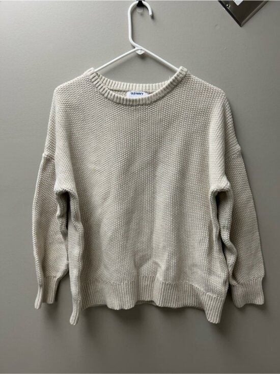 Old Navy Sweaters - Old Navy Women’s Beige‎ Knit Crewneck Sweater